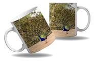 Caneca Personalizada Presente Pavão Cores Aves Natureza 3