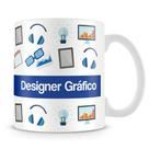 Caneca Personalizada Profissão Designer - Porcelana Brilhante