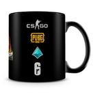 Caneca Personalizada Red Monkeys E-Sports 100% Preta - Porcelana de Alto Brilho