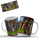 Caneca Personalizada Rei Julien Madagascar Em Cerâmica 325ml