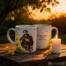 Caneca personalizada santos catolicos sao francisco de assis adulto