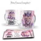 Caneca Personalizada Seja forte e corajosa Sou filha do Rei Gospel Cristã Evangélica Vários modelos