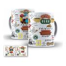 Caneca Personalizada Série Friends Central Perk Porcelana 325ml