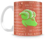 Caneca Personalizada Signo de Áries - Porcelana Brilhante 325ml