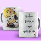 Caneca Personalizada Snoopy O Abraço
