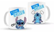 Caneca Personalizada Stitch Lilo Disney Com Café Sem Café