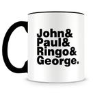 Caneca Personalizada The Beatles - Clássicos e Integrantes da Banda