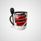 Caneca personalizada Times de Futebol Com colher Com Nome