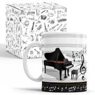 Caneca Piano Pianista Musica + Caixinha