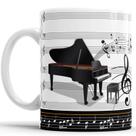 Caneca Piano Pianista Música