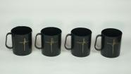 Caneca Plásticas 400ml Fé Kit Presente 10 Peças