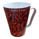CANECA PLASTICO AMOR NAMORADOS Presente KISS ME 430 ML CANECA PLASTICO AMOR NAMORADOS Presente KISS ME 430 ML