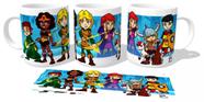 Caneca polimero plástico copo Caverna do Dragão