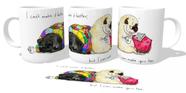 Caneca polimero plástico copo I cant make pugs Caneca polimero plástico copo I cant make pugs