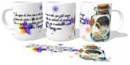 Caneca polimero plástico copo Signo sagitário