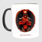 Caneca Pop 350ml Porcelana Deadpool Marvel Oficial
