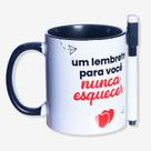 Caneca pop c/caneta 350ml nunca esquecer