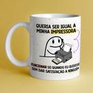 Caneca Porc Flork queria ser igual a minha impressora, funcionar quando quisesse 325ml Caneca Porc Flork queria ser igual a minha impressora, funcionar quando quisesse 325ml