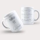 Caneca Porcelana 10 Anos de Casamento Bodas de Estanho - MKT-13 Caneca Porcelana 10 Anos de Casamento Bodas de Estanho - MKT-13