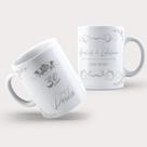 Caneca Porcelana 30 Anos de Casamento Bodas de Pérola - MKT-17