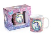 Caneca Porcelana 300ml Unicórnio Siga Seus Sonhos Artebel