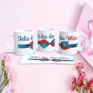 Caneca Porcelana 325ML Mães Estampa 67 Dia das Mães Branco Outras Marcas