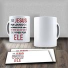 Caneca Porcelana 325ml Personalizada Jesus Vive Jesus 9