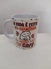 Caneca Porcelana 350 ml Marca: Espaco Delas