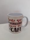 Caneca porcelana 350ml Marca: Espaço Delas