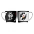 Caneca Porcelana 360ml Copo Time de Futebol Vasco Resistente Café