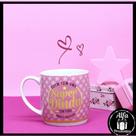 Caneca porcelana 360ml - família - dinda