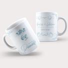 Caneca Porcelana 60 Anos de Casamento Bodas de Diamante - MKT-23
