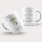 Caneca Porcelana 95 Anos de Casamento Bodas de Sândalo - MKT-30 Caneca Porcelana 95 Anos de Casamento Bodas de Sândalo - MKT-30