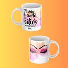 Caneca Porcelana A Vida é Curta