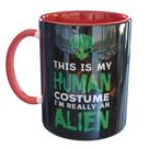 Caneca Porcelana Alien Humano Engraçada Et Caneca Porcelana Alien Humano Engraçada Et