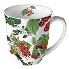 Caneca Porcelana Ambiente 400ml Frutas Frescas