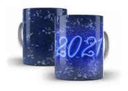 Caneca Porcelana Ano Novo Réveillon 2021 Decoração