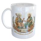 Caneca Porcelana Apóstolo São Pedro e São Paulo Caneca Porcelana Apóstolo São Pedro e São Paulo