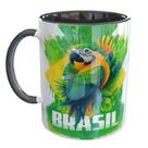 Caneca Porcelana Arara Ave do Brasil