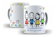 Caneca Porcelana Autista TDAH Teu Sorriso Tem O Dom De Trazer Alegria