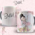 Caneca Porcelana Ballet Est. 1 Bailarina - Dança Zlprint