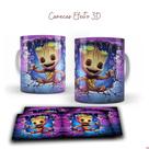 Caneca Porcelana Bebê Super Heróis 3D (510-1)