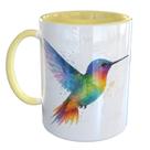Caneca Porcelana Beija Flor Pássaro