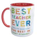 Caneca Porcelana Best Teacher Ever Professor Inglês