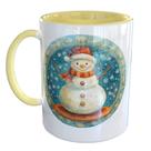 Caneca Porcelana Boneco de Neve Natalina Caneca Porcelana Boneco de Neve Natalina