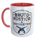 Caneca Porcelana Bruto Rústico e Sistemático