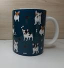 Caneca Porcelana Bulldog Frances 325ml