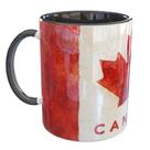 Caneca Porcelana Canada Bandeira