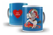 Caneca Porcelana Católica São Jorge Rogai Por Nós