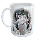 Caneca Porcelana Circulo De Hecate Triplice Lua Wicca